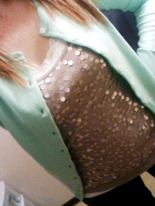 Wearing sequins to work